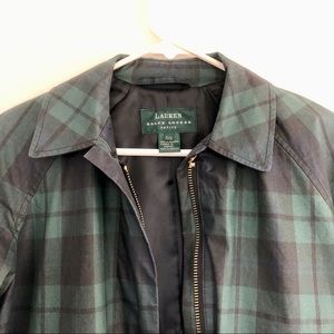Lauren Ralph Lauren Tartan Plaid Light Jacket (Rain Coat)